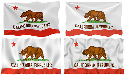 Image showing four greats flags of California