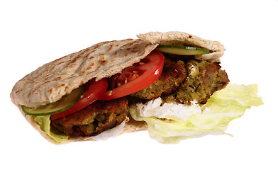 Image showing Falafel sandwich, isolated