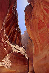 Image showing Siq path slot canyon Petra