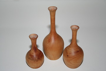 Image showing Vases in wood