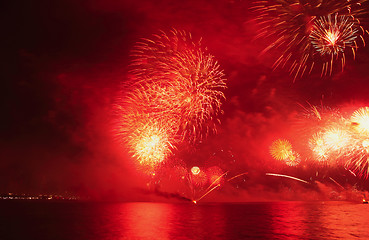 Image showing Doha national day fireworks