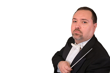 Image showing Serious Orchestra Conductor