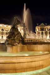 Image showing  Piazza della Repubblica, fountain,night