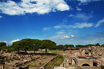 Image showing excavation of Ostia Antica