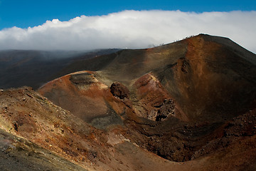 Image showing slope of volcano with craters