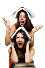Image showing Two  woman just accepted to university