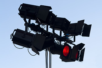 Image showing spot stage lights 