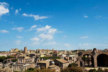 Image showing Roman forum panorama