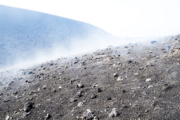 Image showing volcanic ash surface, clouds 