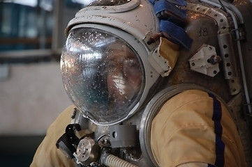 Image showing US Astronaut Michael Barratt After Training In The Russian Hydro