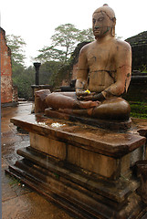 Image showing Buddha Image in Vatadage Temple