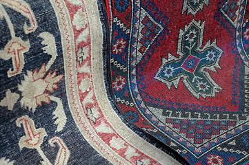 Image showing Closeup Image of Oriental Carpets