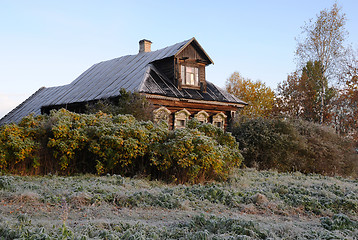 Image showing House In The Russian Village in The Late Fall