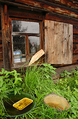 Image showing Window Of The Russian Bathhouse