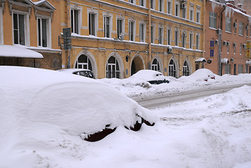 Image showing Snowstorm in Sanit Petersburg