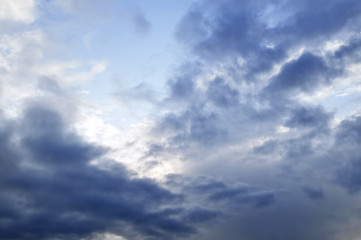 Image showing Stormy sky with sunshine