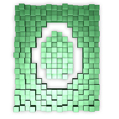 Image showing cubes makes the letter o