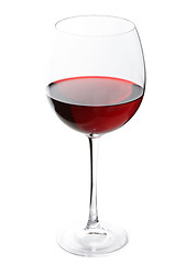 Image showing glass of red wine