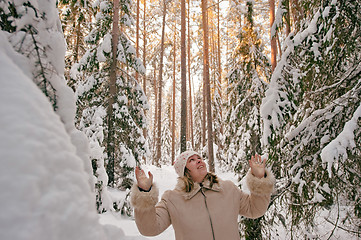 Image showing Women in forest