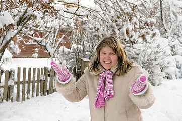 Image showing Women on winter