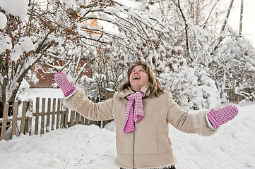 Image showing Women on winter