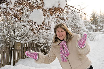 Image showing Women on winter