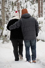 Image showing Couple in forest