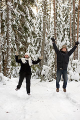 Image showing Couple in forest