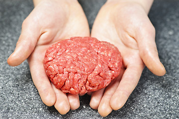 Image showing Cooking with ground beef