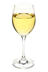 Image showing White wine in glass