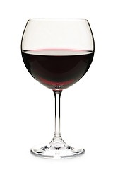 Image showing Red wine in glass