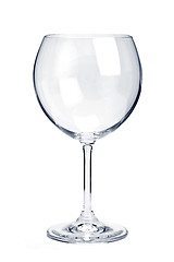 Image showing Empty red wine glass