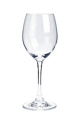 Image showing Empty white wine glass