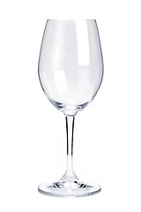 Image showing Empty red wine glass