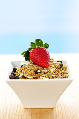 Image showing Breakfast granola cereal