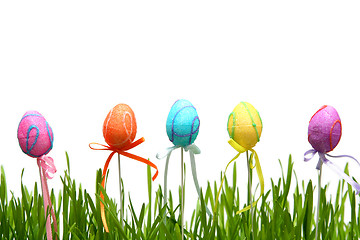 Image showing Colorful Easter eggs