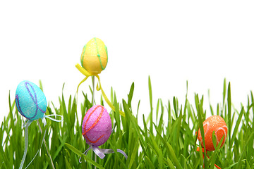 Image showing Colorful Easter eggs