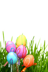 Image showing Colorful Easter eggs