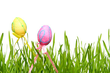 Image showing Colorful Easter eggs