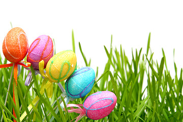 Image showing Colorful Easter eggs