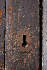 Image showing Keyhole of old doorlock 8