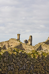 Image showing landscape of pompeii ruins