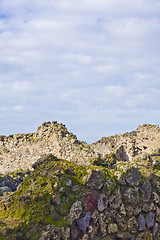 Image showing landscape of pompeii ruins