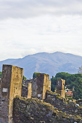 Image showing landscape of pompeii ruins