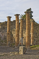 Image showing landscape of pompeii ruins