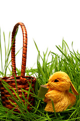 Image showing Easter bunny in the grass