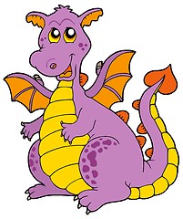 Image showing Big purple dragon