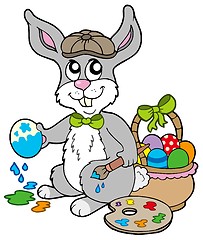 Image showing Easter bunny artist