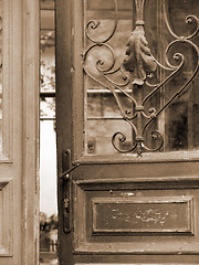 Image showing Old door on the streets of Cluj Napoca, Romania