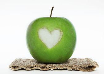 Image showing apple heart